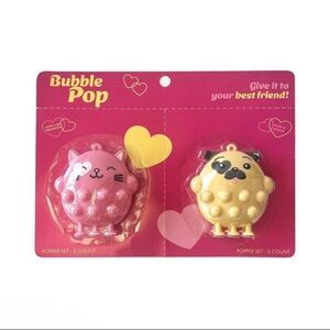 New! Target Bullseye Playground 2 pk Bubble Pop Fidget Toy Set - Cat & Dog